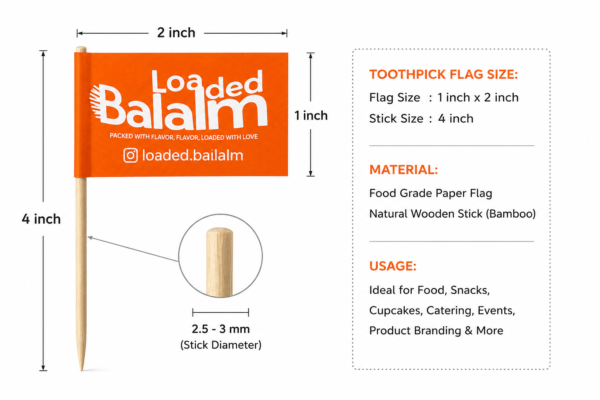 Customized Toothpick flags-jmdenterprises.co.in