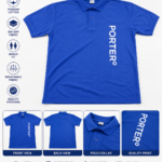 Porter Polo T-Shirt | Blue Porter Uniform T-Shirt with Logo – JMD Enterprises