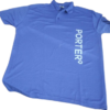 Porter Polo T-Shirt | Blue Porter Uniform T-Shirt with Logo – JMD Enterprises