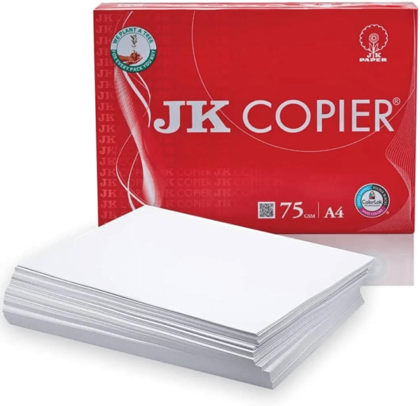 JK Copier Paper - A4, 75 GSM, 1 Ream, 500 Sheets jmdenterprises.co.in