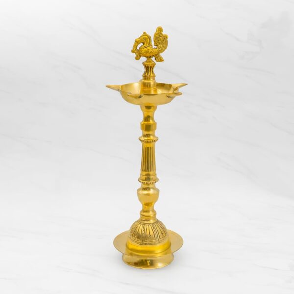 Handcrafted Pure Brass Latern, Diya for Puja, 20 Inches-jmdenterprises.co.in