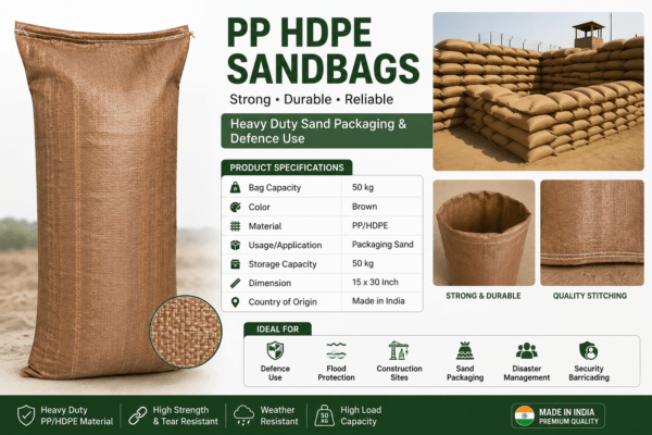 PP HDPE Sandbags Manufacturer in Delhi” jmdenterprises.co.in