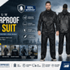 Premium Waterproof Rain Suit for Men Black Jacket Pant Set