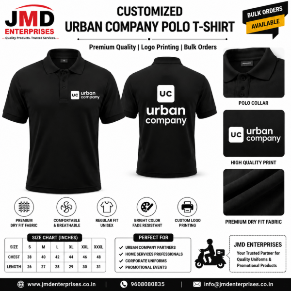 Customized Urban Company T-Shirt Manufacturer in India
