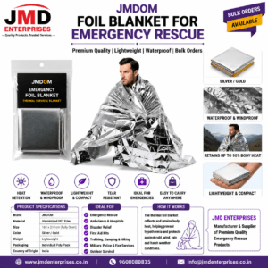 Emergency Rescue Thermal Survival Blanket | Foil Blanket Manufacturer India