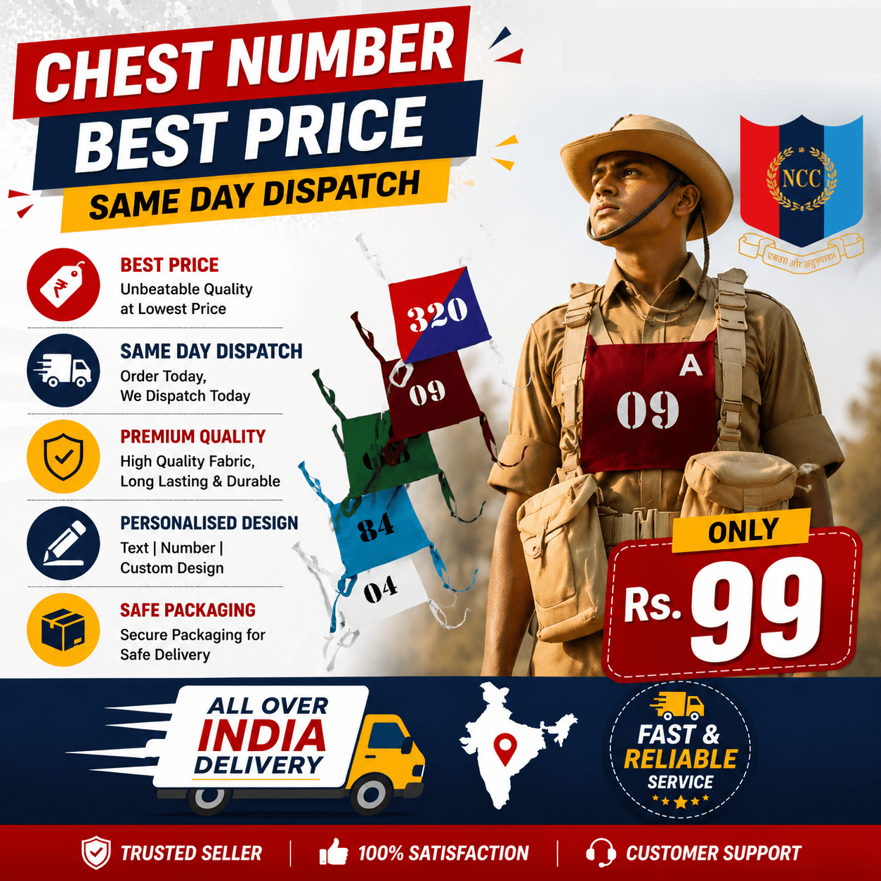 Personalised Chest Number