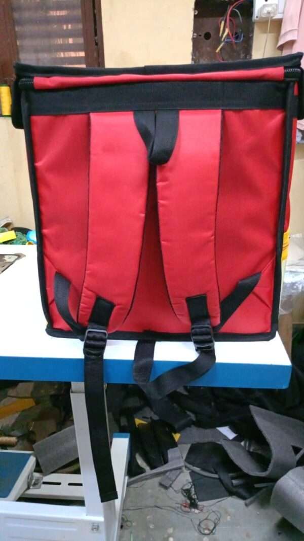 Buy premium waterproof insulated delivery backpacks with silver foil thermal insulation for food delivery, grocery delivery and courier services. Customized logo printing, bulk orders, OEM manufacturing and Pan India delivery by JMD Enterprises.