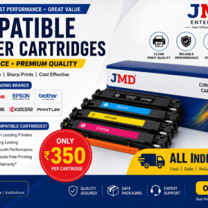 Buy JMD Compatible Printer Cartridge at ₹350. High-quality compatible toner for HP, Canon, Brother, Samsung, Epson and more. All India delivery.