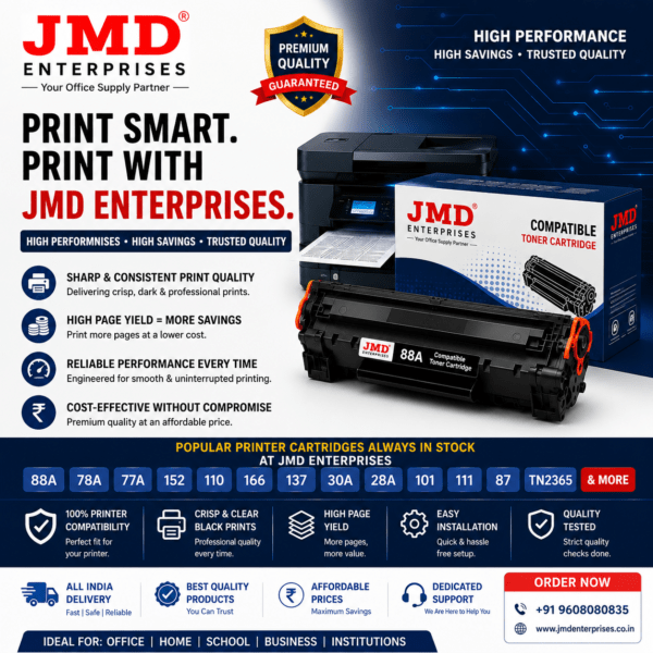 JMD Compatible Printer Cartridge – High Quality Compatible Toner Cartridge creat parmalink for jmdenterprises.co.in