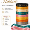 Custom Printed Satin Ribbon with Logo & Name | Personalized Branding Ribbon