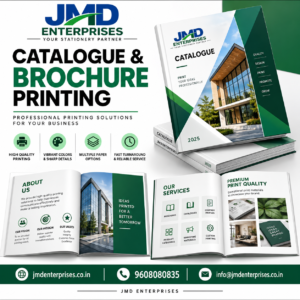 Buy premium 300 GSM business cards with full-colour front & back printing. Custom design, bulk orders and door delivery across India by JMD Enterprises.
