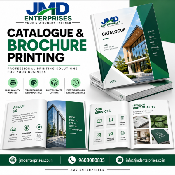 Buy premium 300 GSM business cards with full-colour front & back printing. Custom design, bulk orders and door delivery across India by JMD Enterprises.