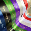 Custom Printed Satin Ribbon with Logo & Name | Personalized Branding Ribbon
