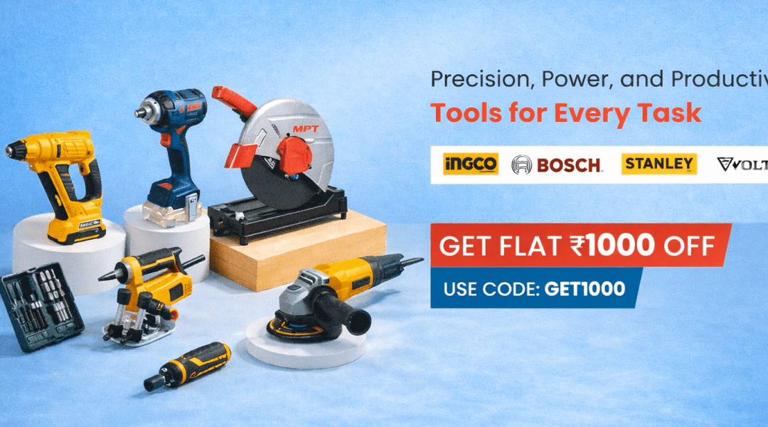 Power tools sale with promotional offer